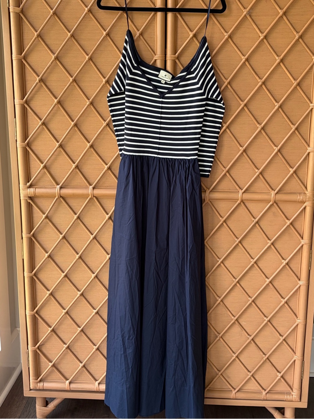 Tuckernuck Navy and White Striped Maxi Dress